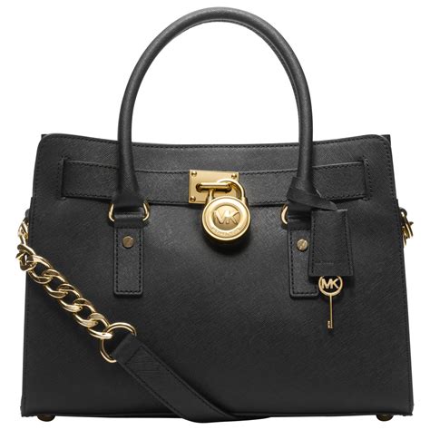 michael michael kors hamilton leather satchel handbag|Michael Kors Hamilton studded bag.